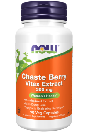 Now Chaste Berry Vitex Extract 300mg 90's - Agnus Castus + Dong Quai